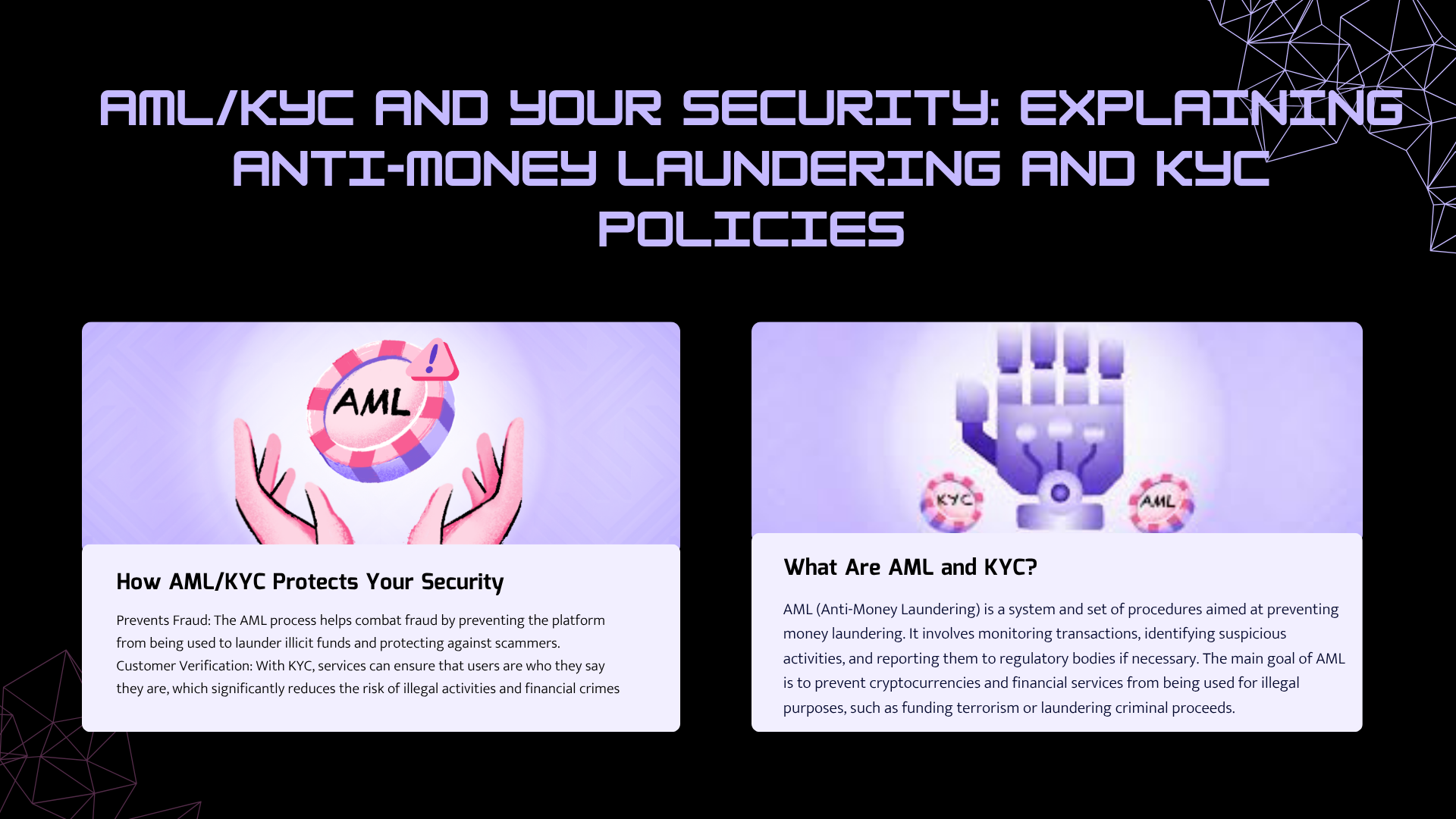 AML/KYC and Your Security: Explaining Anti-Money Laundering and KYC Policies